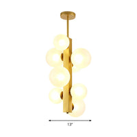 4/8 Lights Gold Linear Suspension Light Modern Chandelier - Rebooters
