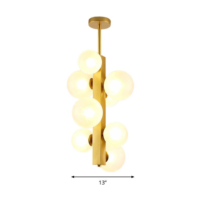 4/8 Lights Gold Linear Suspension Light Modern Chandelier - Rebooters