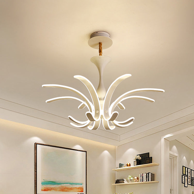 White Fireworks Pendant Chandelier LED Simple Acrylic Lamp - Rebooters