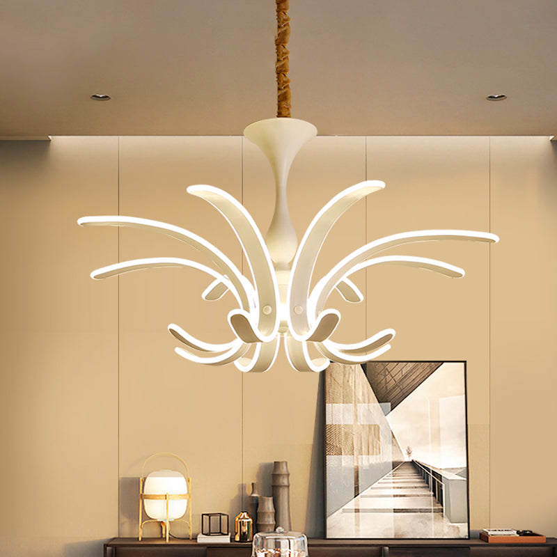 White Fireworks Pendant Chandelier LED Simple Acrylic Lamp - Rebooters