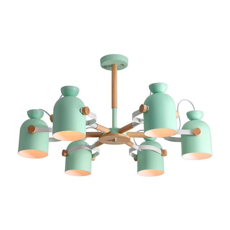 Kindergarten Classroom Cup Chandelier Rotatable Metal Light - Rebooters
