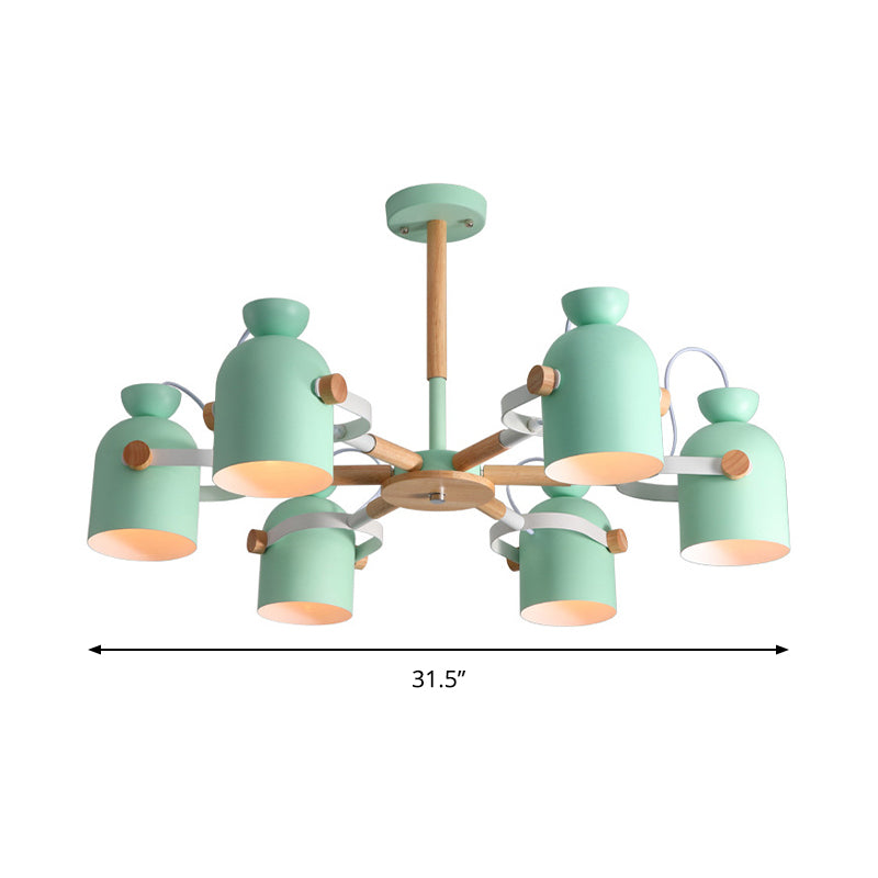 Kindergarten Classroom Cup Chandelier Rotatable Metal Light - Rebooters