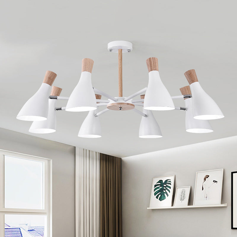 Macaron Style Pendant Light Bottle Shape 8 Bulbs Chandelier - Rebooters