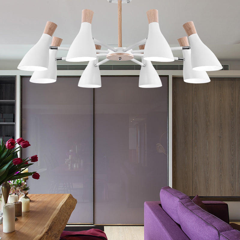 Macaron Style Pendant Light Bottle Shape 8 Bulbs Chandelier - Rebooters