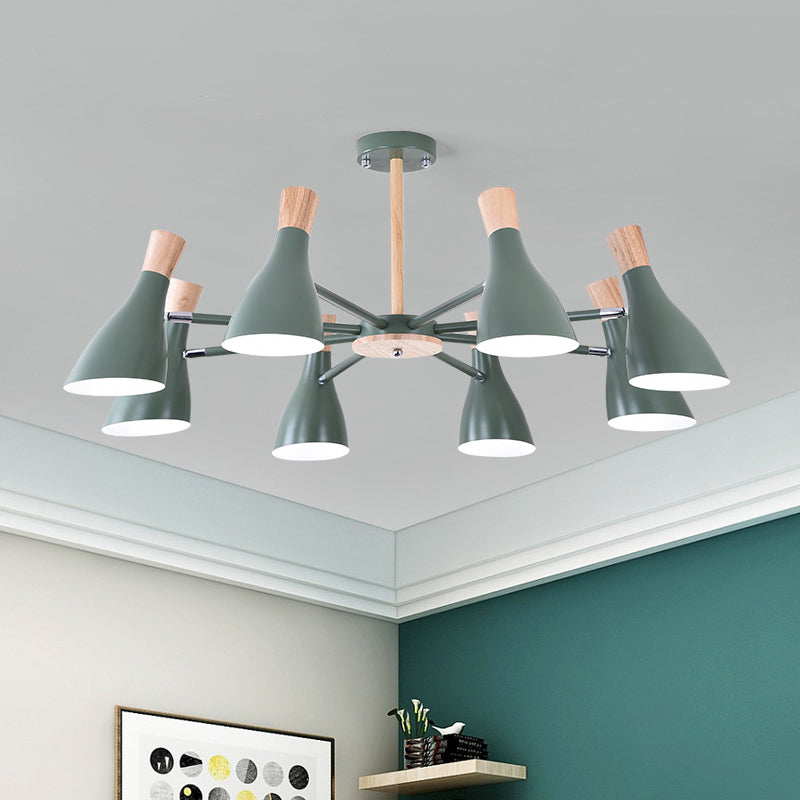 Macaron Style Pendant Light Bottle Shape 8 Bulbs Chandelier - Rebooters