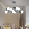 Undertint Bud Shaped Ceiling Pendant 8 Bulbs Chandelier - Rebooters