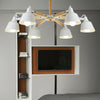 Metal Bucket Shade Chandelier Multi-Head Macaron Light - Rebooters