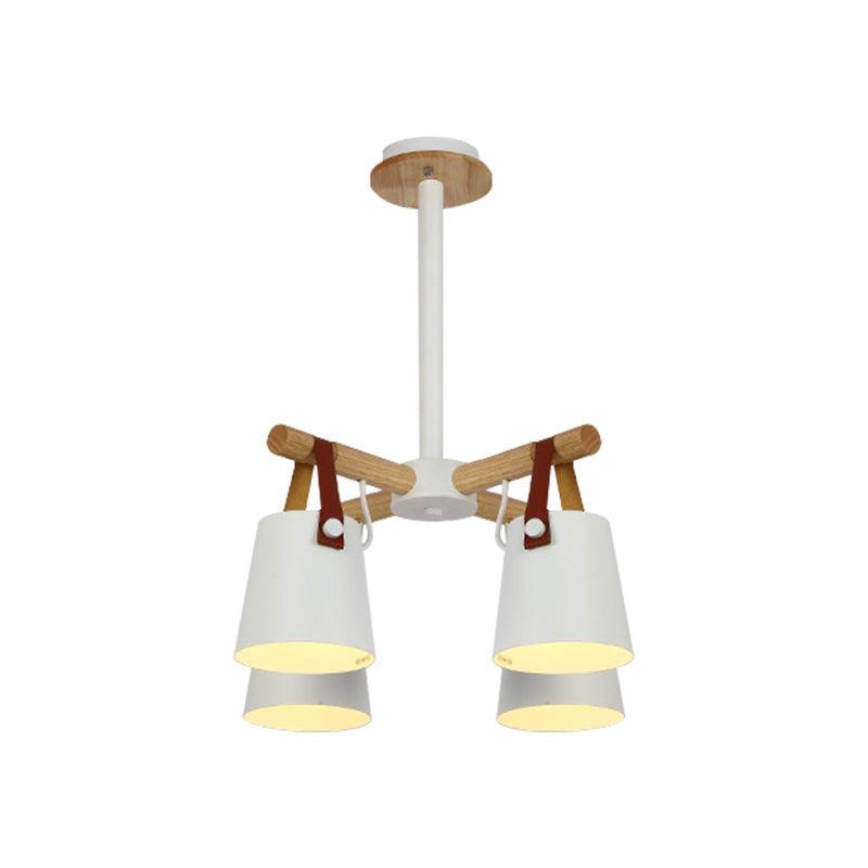 Hanging Bucket Shape Chandelier Nordic Macaron Light - Rebooters