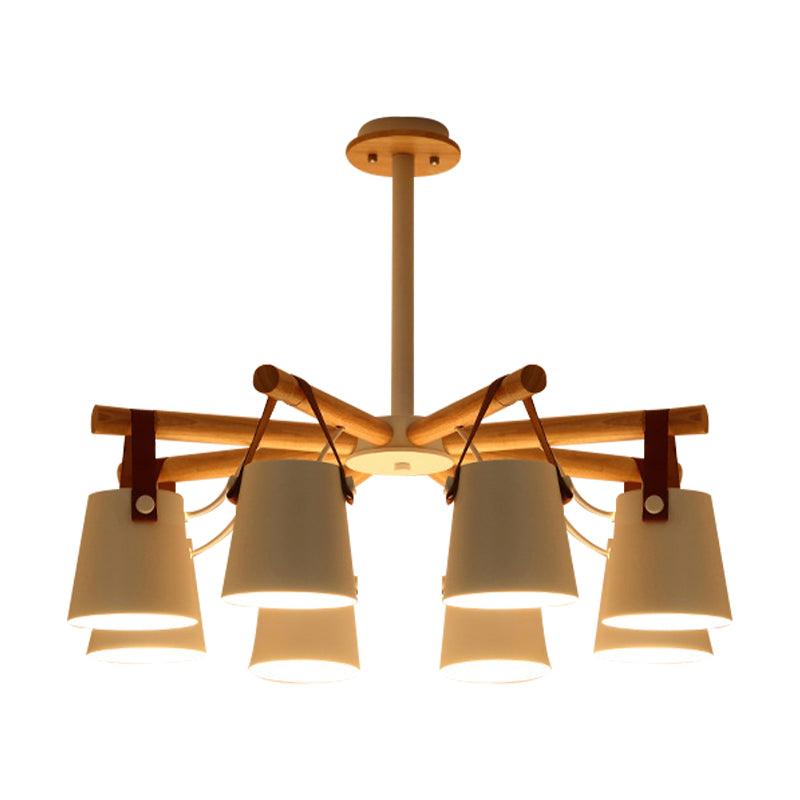 Hanging Bucket Shape Chandelier Nordic Macaron Light - Rebooters