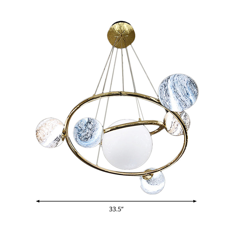 Universe Planet Pendant Light Creative Cool Glass Chandelier - Rebooters