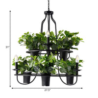 3/6 Bulbs Bonsai Ceiling Chandelier Vintage Iron Pendant Light - Rebooters