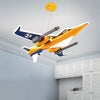Metal Fighter Figure Hanging Chandelier LED Lamp for Boys Room - Rebooters
