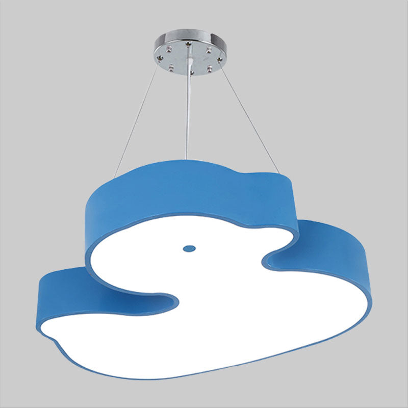 Duck Chandelier Pendant Light Cartoon Acrylic LED Lamp Kit - Rebooters