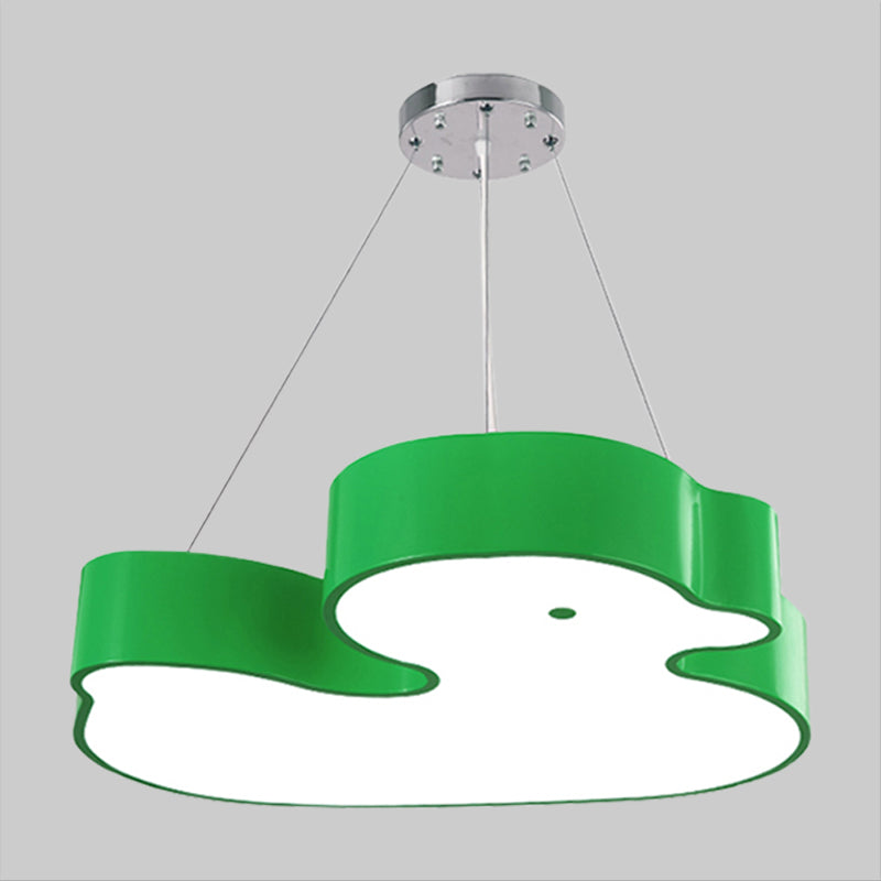 Duck Chandelier Pendant Light Cartoon Acrylic LED Lamp Kit - Rebooters