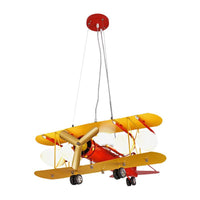 Aircraft Metallic Pendant Chandelier Contemporary LED Red Fixture - Rebooters