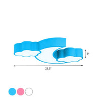 Acrylic Cloud and Moon Ceiling Pendant Modern LED Chandelier - Rebooters