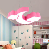 Acrylic Cloud and Moon Ceiling Pendant Modern LED Chandelier - Rebooters