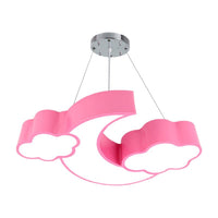 Acrylic Cloud and Moon Ceiling Pendant Modern LED Chandelier - Rebooters