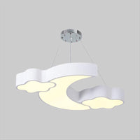Acrylic Cloud and Moon Ceiling Pendant Modern LED Chandelier - Rebooters