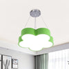 Kids LED Pendant Light Kit Yellow Blue Green Flower Chandelier - Rebooters