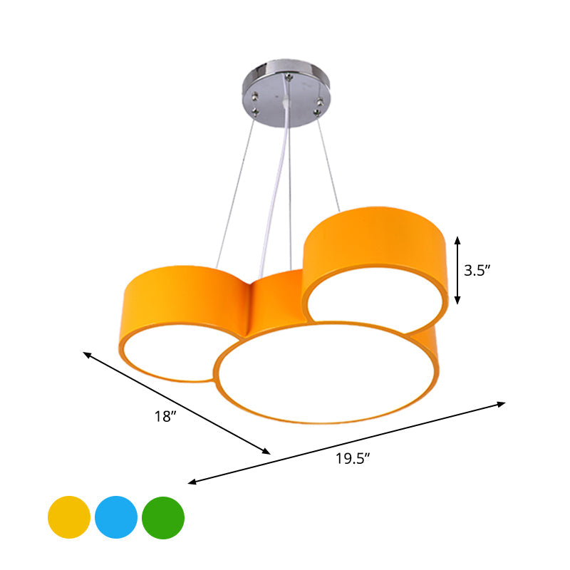 Mouse Head Hanging Chandelier Cartoon Acrylic LED Pendant - Rebooters