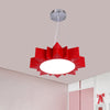 Sun Ceiling Hang Fixture Kids Style Acrylic LED Chandelier - Rebooters