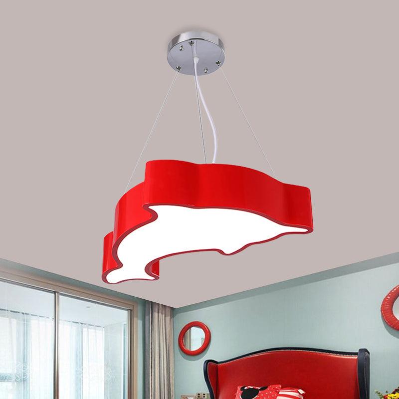 Acrylic Dolphin Pendant Chandelier Minimalist LED Lamp - Rebooters