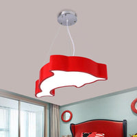Acrylic Dolphin Pendant Chandelier Minimalist LED Lamp - Rebooters