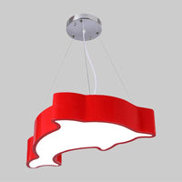 Acrylic Dolphin Pendant Chandelier Minimalist LED Lamp - Rebooters