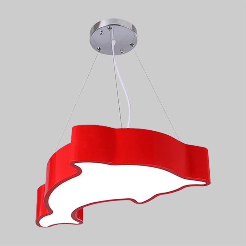 Acrylic Dolphin Pendant Chandelier Minimalist LED Lamp - Rebooters