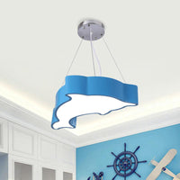 Acrylic Dolphin Pendant Chandelier Minimalist LED Lamp - Rebooters