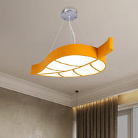 Acrylic Leave Hanging Chandelier Modern Style LED Pendant Light Kit - Rebooters