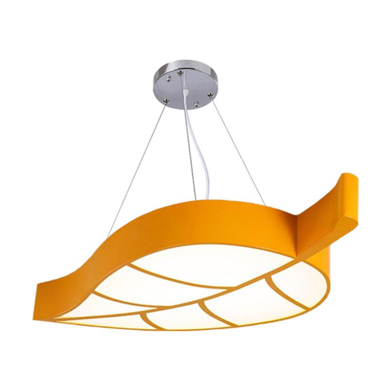 Acrylic Leave Hanging Chandelier Modern Style LED Pendant Light Kit - Rebooters