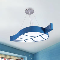 Acrylic Leave Hanging Chandelier Modern Style LED Pendant Light Kit - Rebooters