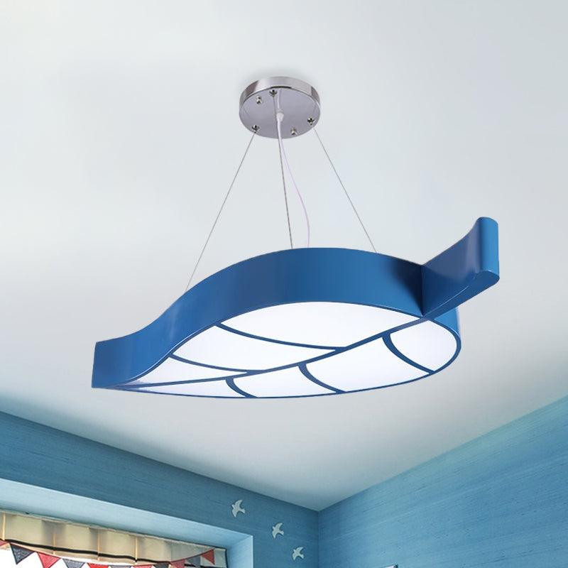 Acrylic Leave Hanging Chandelier Modern Style LED Pendant Light Kit - Rebooters