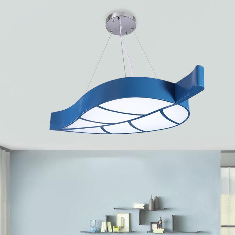 Acrylic Leave Hanging Chandelier Modern Style LED Pendant Light Kit - Rebooters