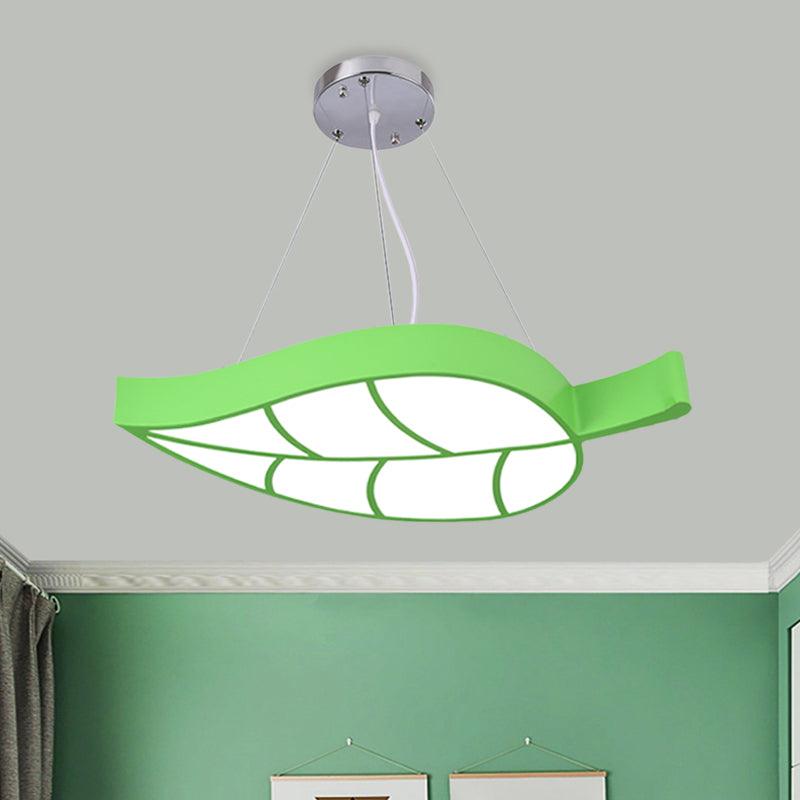 Acrylic Leave Hanging Chandelier Modern Style LED Pendant Light Kit - Rebooters