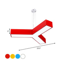 Acrylic Y-Shape Chandelier Lighting Creative LED Pendant for Restaurant - Rebooters