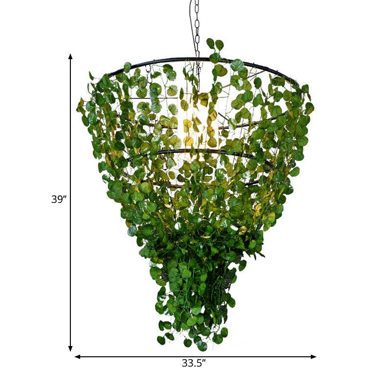 1/3/4-Light Iron Pendant Lamp Rural White Pink Purple Chandelier - Rebooters