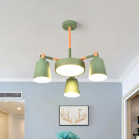 3/5/8-Light Living Room Chandelier Lamp Macaron Grey Blue White - Rebooters