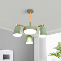 3/5/8-Light Living Room Chandelier Lamp Macaron Grey Blue White - Rebooters