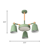 3/5/8-Light Living Room Chandelier Lamp Macaron Grey Blue White - Rebooters