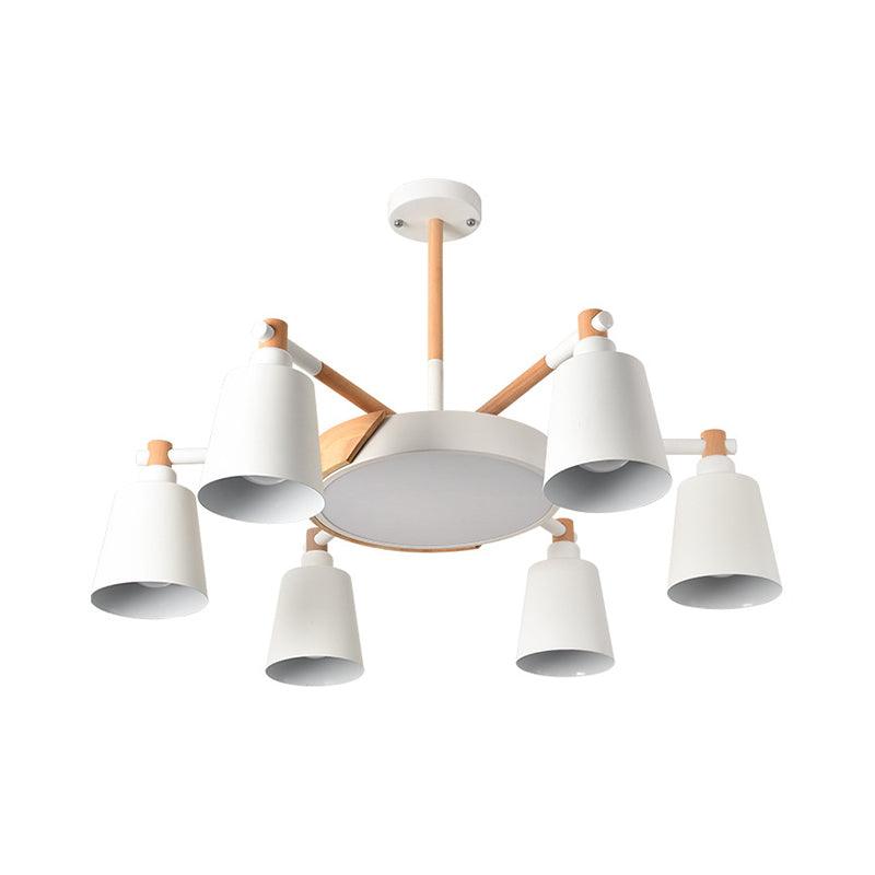 3/5/8-Light Living Room Chandelier Lamp Macaron Grey Blue White - Rebooters