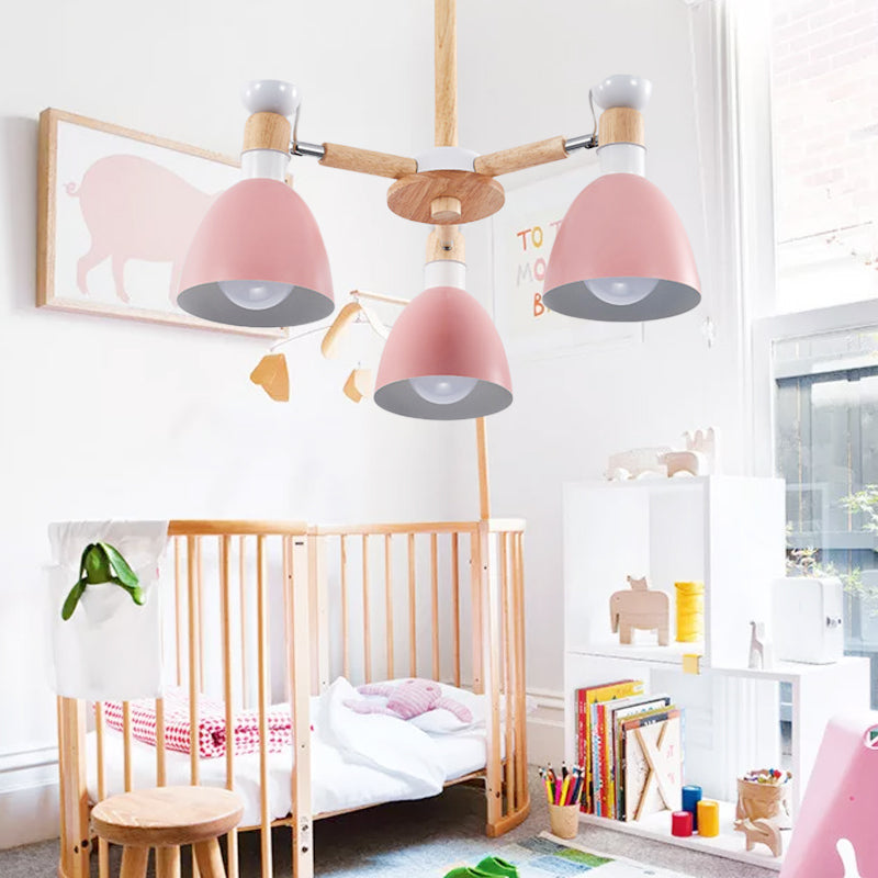 Chic Modern Hanging Pendant Lights for Kid Bedroom 3 Bulbs - Rebooters