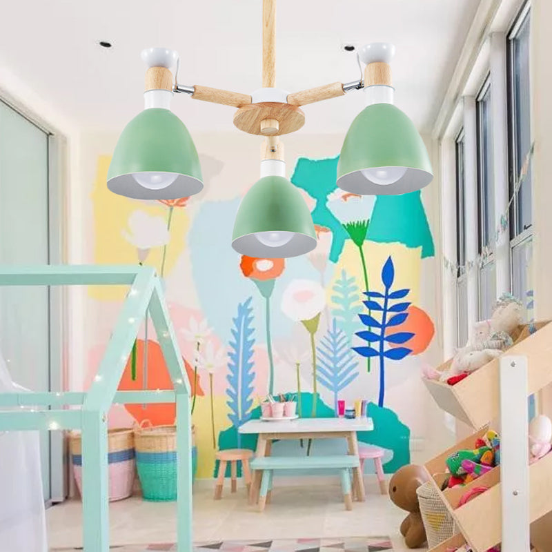 Chic Modern Hanging Pendant Lights for Kid Bedroom 3 Bulbs - Rebooters
