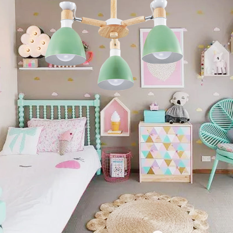 Chic Modern Hanging Pendant Lights for Kid Bedroom 3 Bulbs - Rebooters