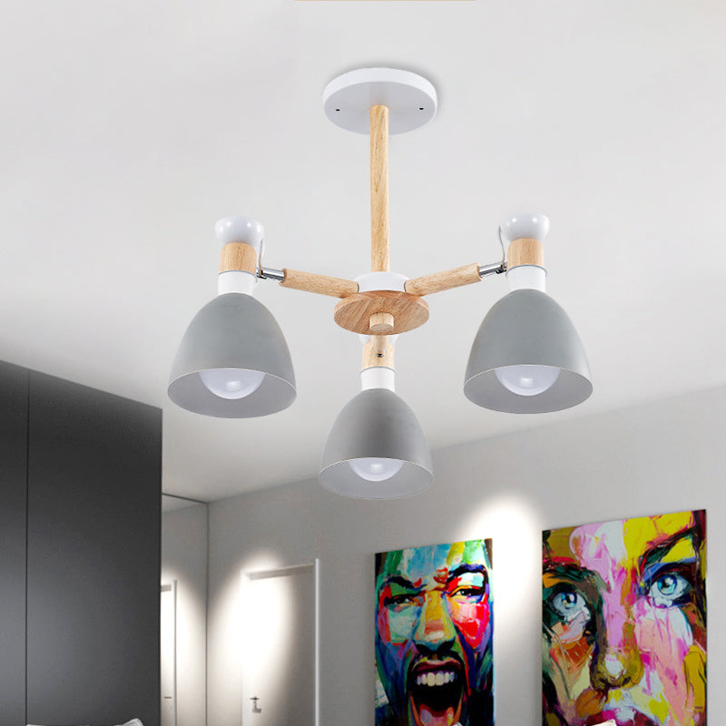 Chic Modern Hanging Pendant Lights for Kid Bedroom 3 Bulbs - Rebooters