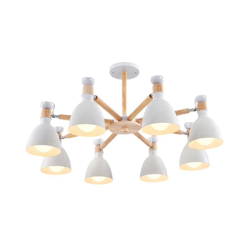 Macaroon Horn Shape Hanging Chandelier Metal Pendant Light - Rebooters