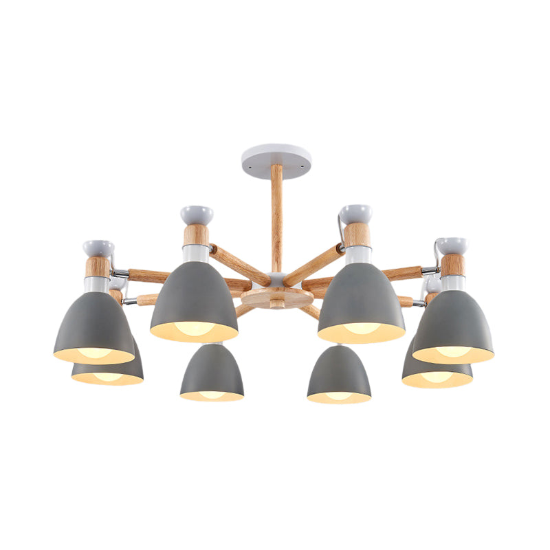 Macaroon Horn Shape Hanging Chandelier Metal Pendant Light - Rebooters