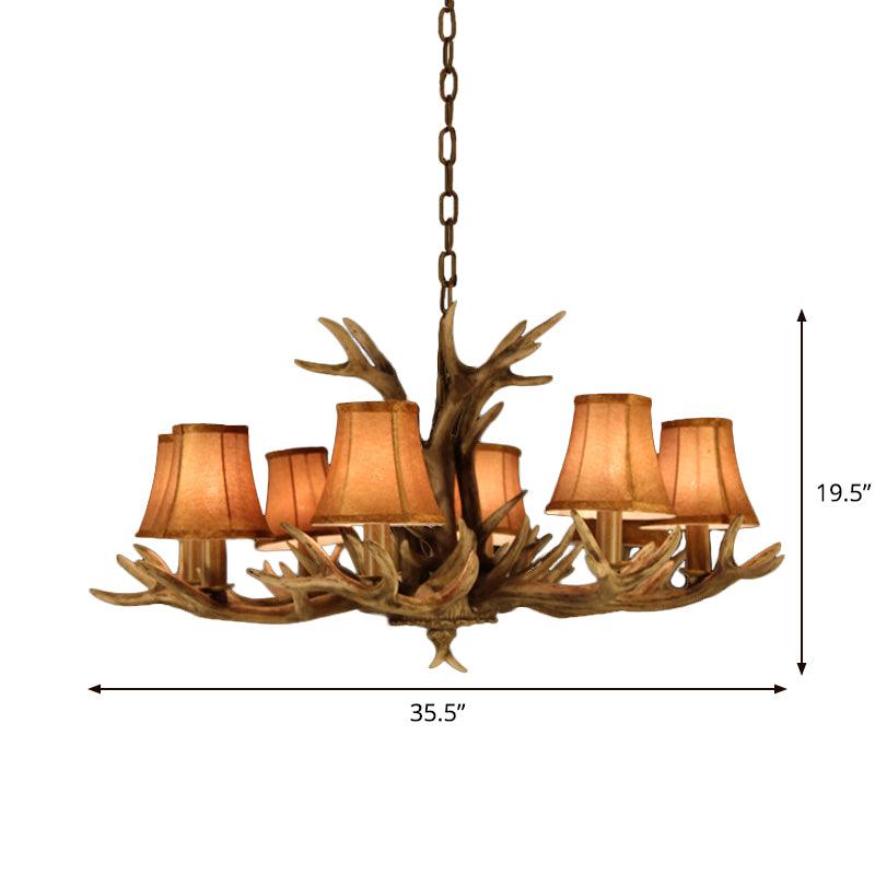 8-Head Faux Antler Pendant Lamp for Dining Room Lighting - Rebooters